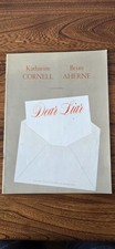 Katharine Cornell (Signed) "DEAR LIAR" Brian Aherne / Jerome Kilty 1960 Program