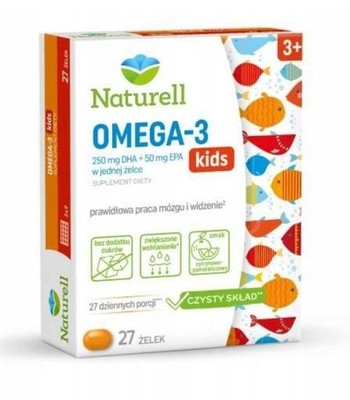 NATURELL OMEGA-3 KIDS Geleebonbons, 27 St. Immunität, Gehirnfunktion, zuckerfrei