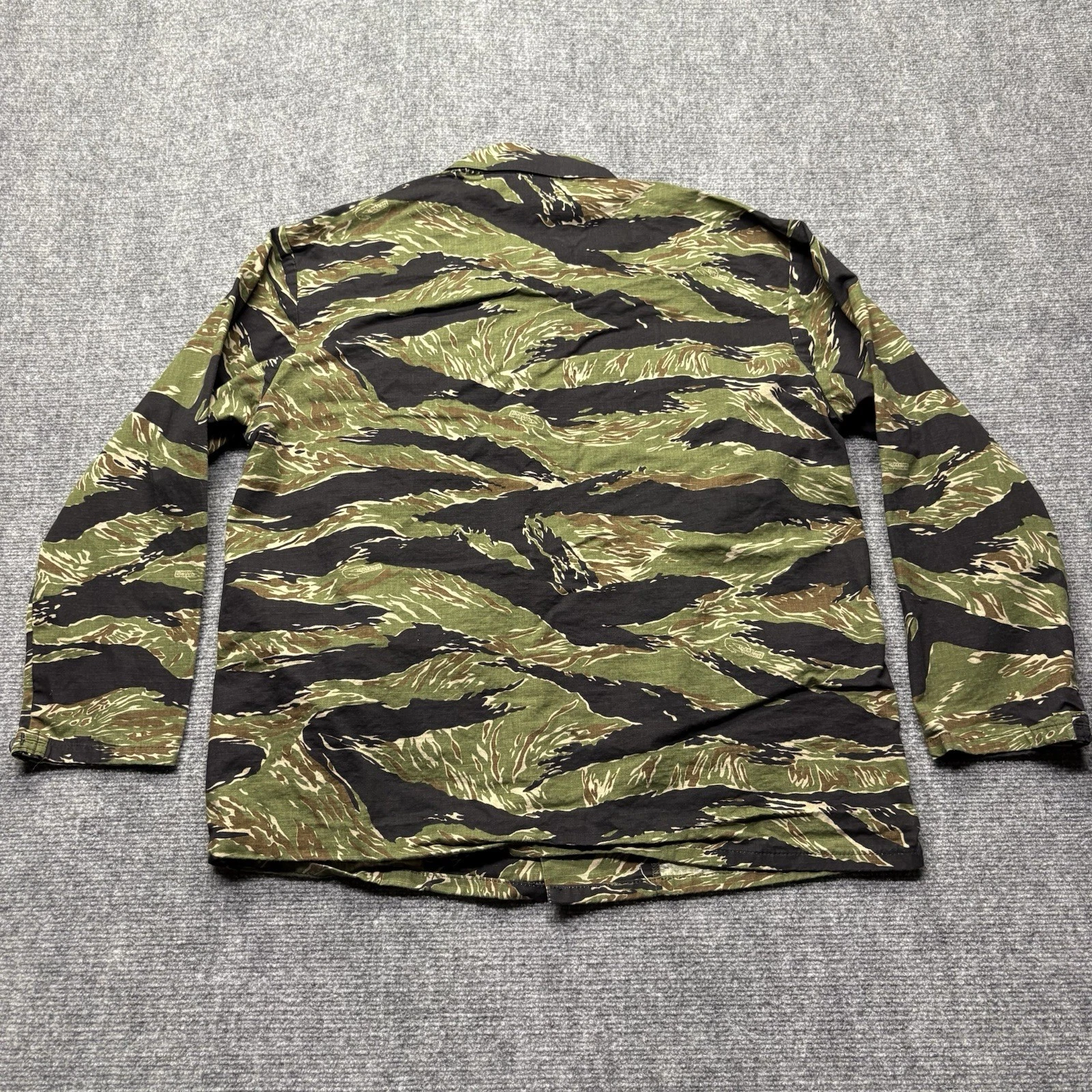 Stan Ray USA Tigerstripe Long Sleeve Ripstop Camo 4 Pocket Button-Up Size Large - product detail image 3