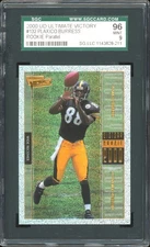 2000 UD Ultimate Victory #132 Plaxico Burress RC SGC 96 - Steelers - MINT 9