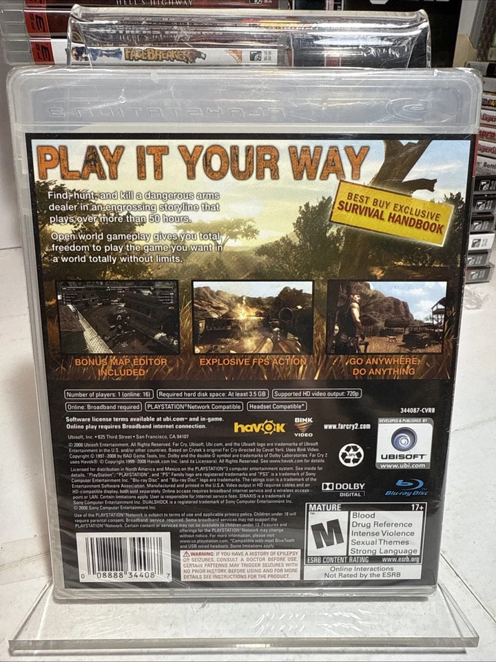 Far Cry 2 (Sony PlayStation 3 PS3, 2008) SEALED NEW - Image 2 of 2