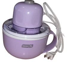 DASH My Mug Ice Cream Maker 1 Pint Purple Ready in 20 Minutes Works Well