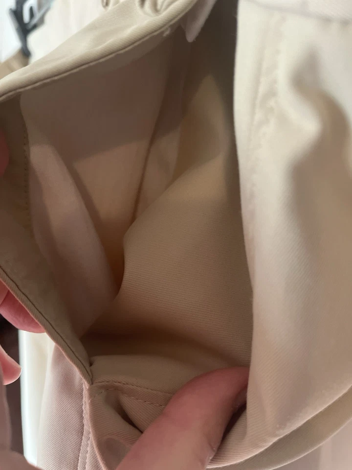 Pantalones cortos de vestir John Blair para hombre color tostado talla 52 cintura cómoda Foto 4 de 4