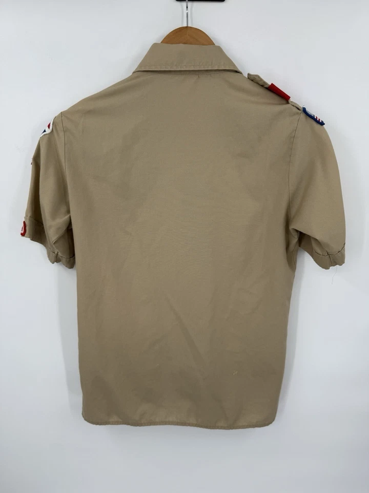 Boy Scouts of America Cub Scout Uniforme Juvenil Camisa Mezcla Poliéster Talla Grande Foto 2 de 4