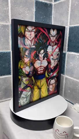 Anime Dragon Ball Diy Decoration 3d Lenticular Poster Toy Art