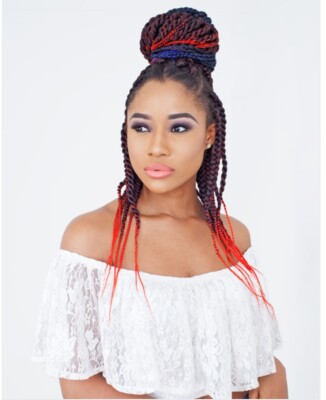 X-Pression Classic Braid - LAGOS BRAID PRE-STRETCHED - 2 PACKUNGEN für 14,99£!