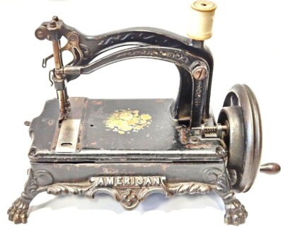 TOP antique & rare sewing machine EARLY AMERICAN Nº8 circa 1888