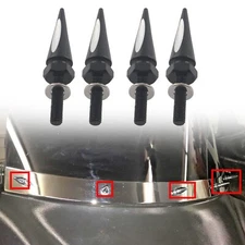 Spike Windshield Bolts Black For Harley Road Glide 2015-up FLTRU FLTRXS FLTRX