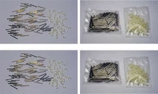 AURORA SLOT CAR TRACK 144 JOINER PINS & 72 LOCKS. NEW !!! BY MODEL MOTORING