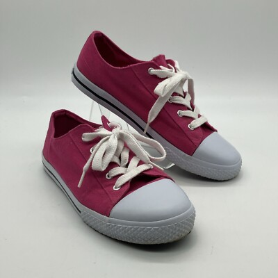 EUC Air Walk Women’s Hot Pink Canvas Casual Lace Up Non- Marking Shoes 