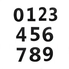 5 Pack 12 Inch Numbers Black Metal Home Business House Street Address Commercial