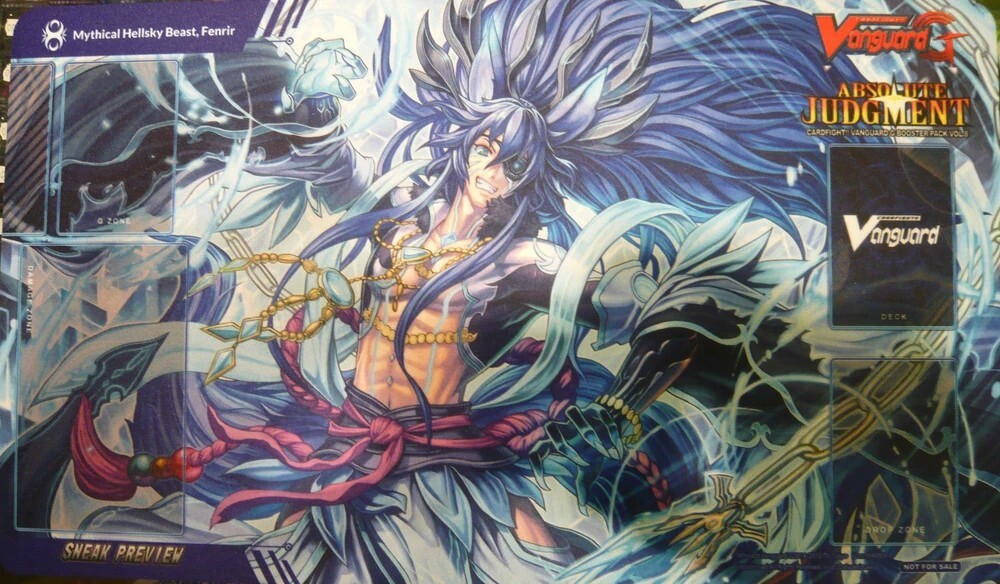 Hoori Vanguard Championship プレイマット Cardfight Vanguard G-BT08: Mythical Hellsky Beast, Fenrir
