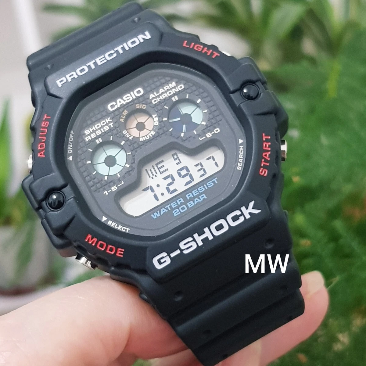 Casio Men's G-Shock dw5900 dw-5900 Resin World time Stopwatch G