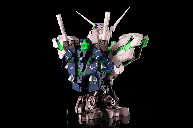 YH model 1/35 RX-0 Unicorn Bust Head Full Psycho-frame