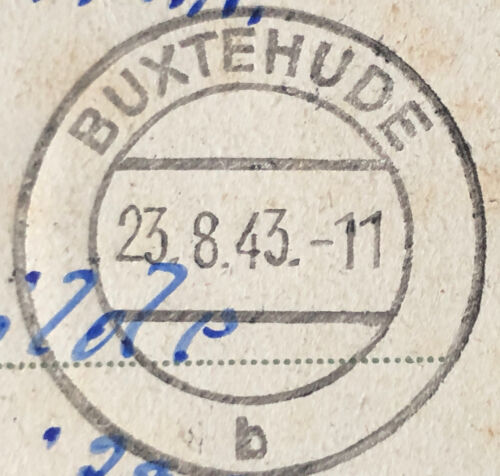 WW2 Feldpost Buxtehude 23.8.43 auf AK Neukloster Mühlenteich nach Waldsassen - Bild 3 von 4