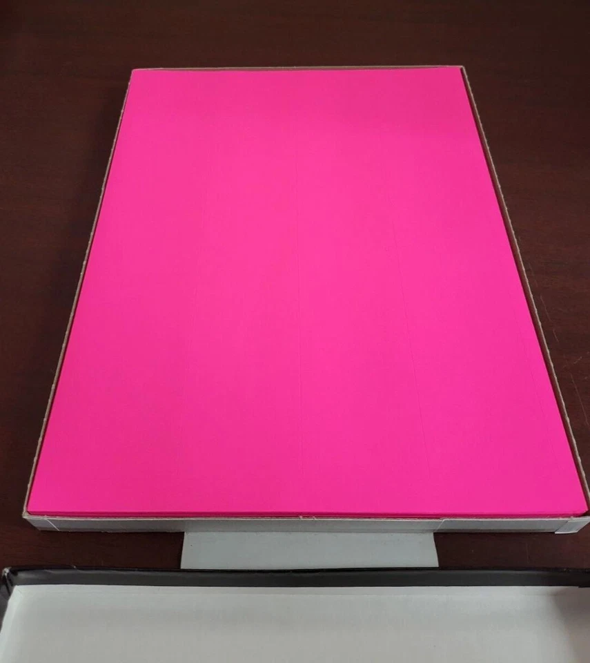 2000 ULINE Premium Laser Labels 2x2" Fluorescent PINK S-17046P Open or Damaged B - Image 2 of 3