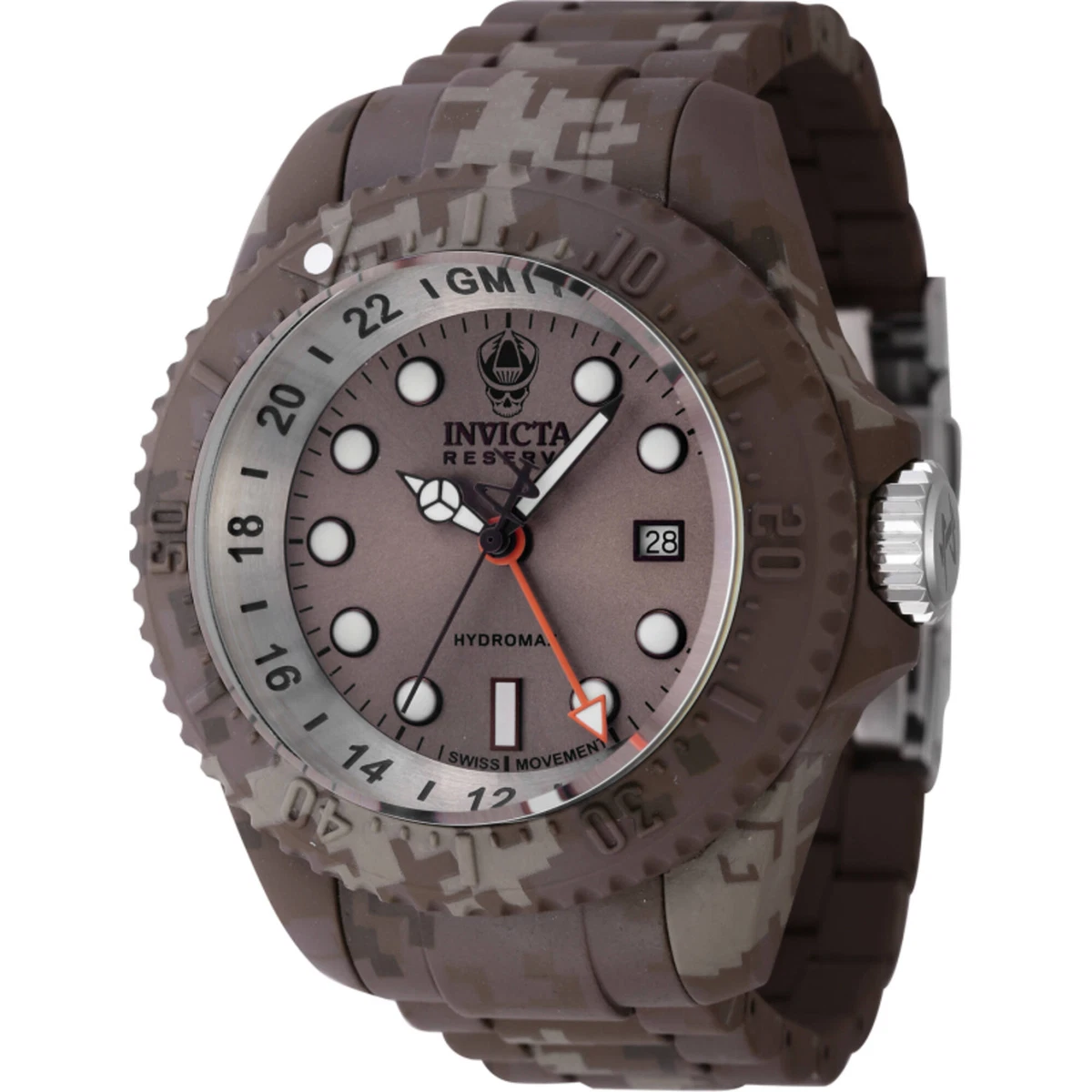 Invicta Hydromax 44746 Orologio Uomo - 52mm Acciaio Inox, Quadrante Oro, Movimento Quarzo, Impermeabile 100m