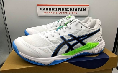 【美品】ASICSバッシュGELHOOPV12 White&Blue27.5cm 美品】ASICSバッシュGELHOOPV12 White&Blue27.5cm