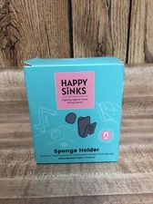 HAPPY SiNKS Magnetic Kitchen Sink Sponge Holder Charcoal New