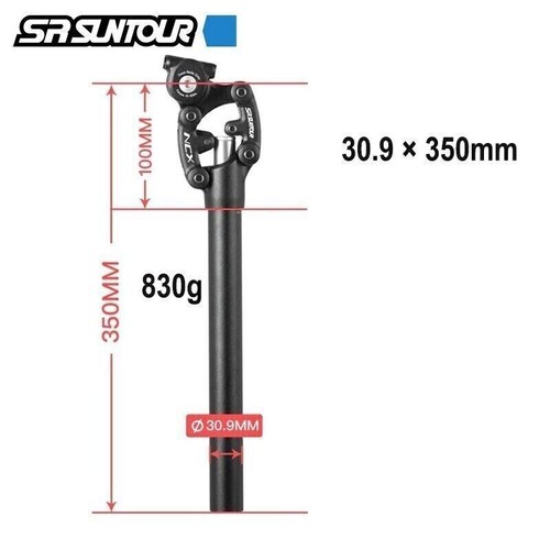 Suntour Sattelstange Parallelogramm Sattelstütze SP12-NCX gefedert E-Bike - Bild 17 von 32