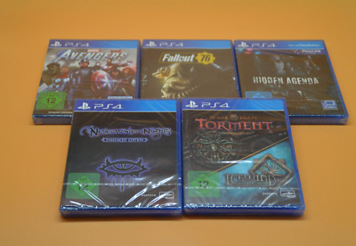 5 x PS4 Spiele Avengers, Fallout, Neverwinter, Agenda, Neu Sony Playstation 4