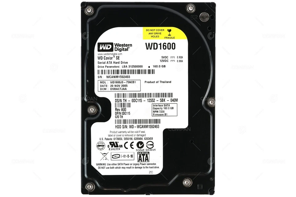 DC115 DELL 160GB 7.2K SATA 3.5 LFF HOT-SWAP - Image 3 of 4