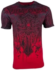 Xtreme Couture by Affliction Men's T-Shirt Lifetaker Biker Cross Y2K S-5XL