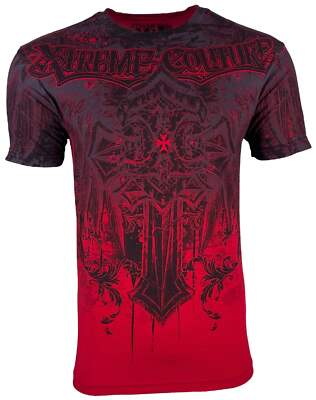 #ad Xtreme Couture by Affliction Men#x27;s T Shirt Lifetaker Biker Cross Y2K S 5XL $25.95