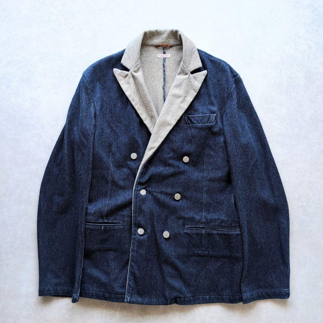 Kapital denim double-breasted tailored jacket stretch fabric