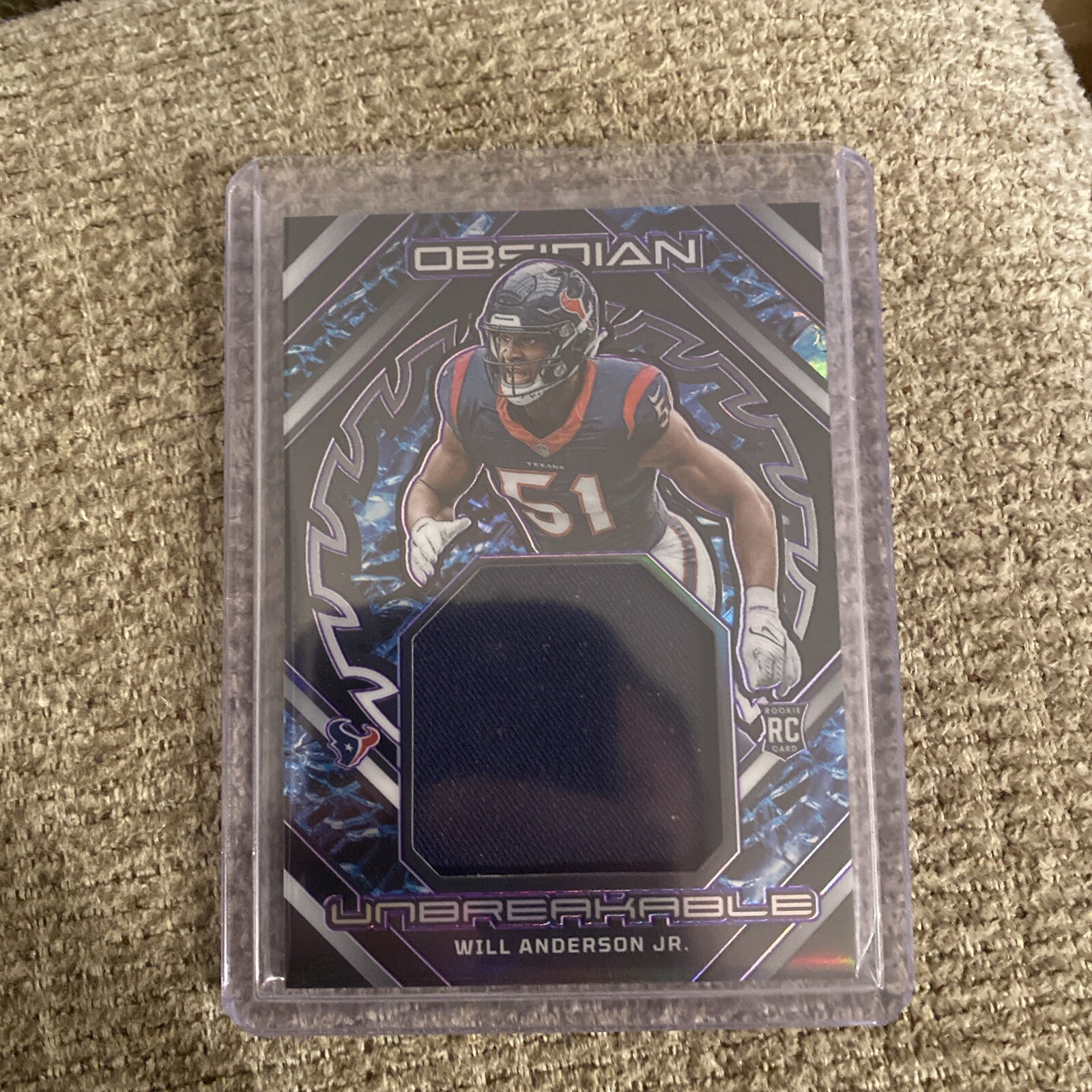 2023 Panini Obsidian - Unbreakable Purple #UM-WAN Will Anderson /75