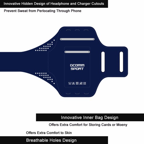 GCOMM SPORT iPhone 12 mini Sports Armband, Fingerprint / Touch ID Support - Picture 2 of 4