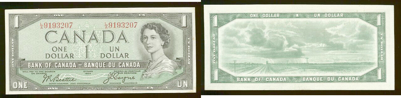 Canada $1 1954 