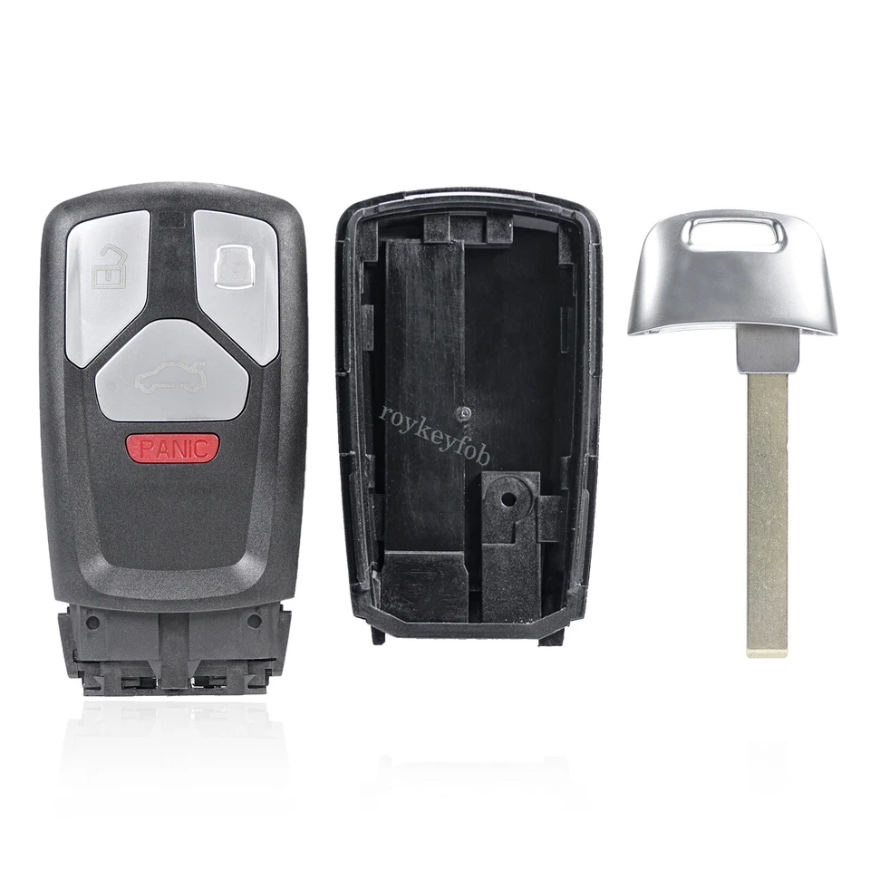 Чехол-брелок для 2017 2018 2019 Audi A4 A5 Quattro SQ5 Q7 лезвие 4 кнопки - Изображение 4 из 4