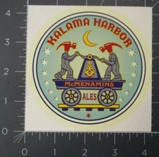 MCMENAMINS BREWERY oregon Kalama Harbor STICKER decal craft beer brewing