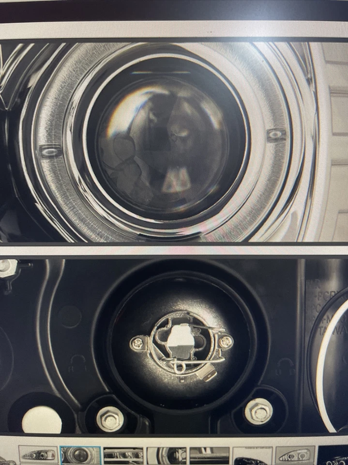 Faros cromados transparentes proyectores Spyder Auto Grand-prix Halo 501167 para 04-08 Foto 3 de 4