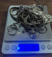 Beautiful Sterling Silver Jewelry Lot 121 Grams. Wearable Jewlery Lot.