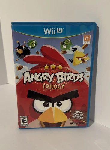 Angry Birds Trilogy Nintendo Wii U 2013 Complete Disk, Case, Manual