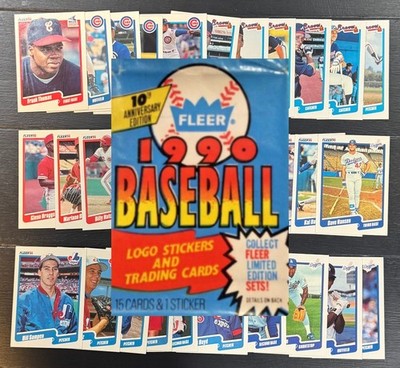 1990 FLEER MLB BASEBALL Cards Complete Your Set U Pick FRANK THOMAS 1/3