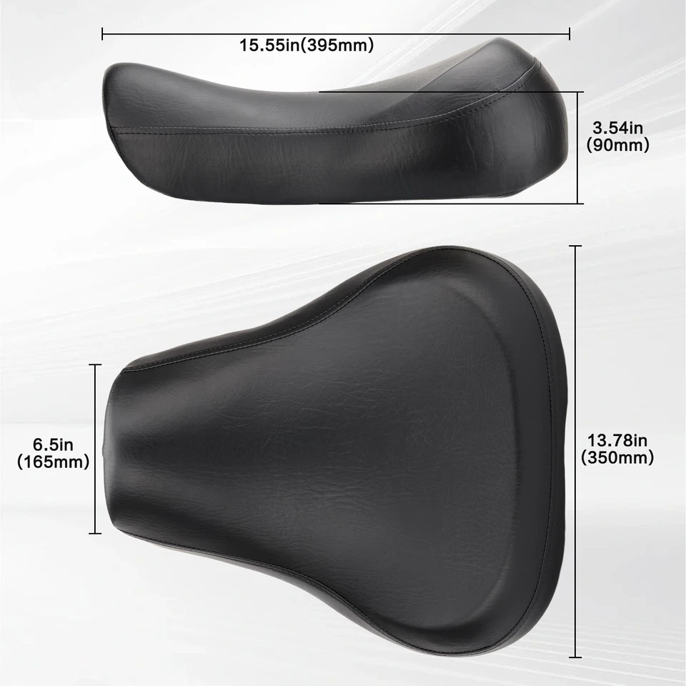 Front Driver Rider Solo Seat For Harley Sportster 883 1200 Forty Eight 1983-2003 Foto 2 de 4