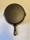 Antique Griswold Cast-Iron Skillet #7 Small Logo 701-B Sits Flat No Wobble ￼