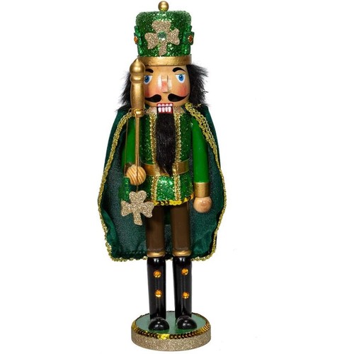 Irish Wood Christmas Nutcracker With Cape 15 Inch F2003 New - Picture 5 of 10