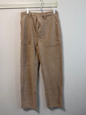 BEN DAVIS Fleece Wide Pants Beige Size S | eBay