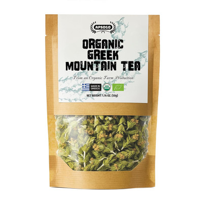 Organic Greek Mountain Tea - Premium Quality & Excellent Taste - 1.76Oz Loose Le