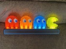 Pac-Man Ghost Light LED Lamp Color Changing USB/AAA Batteries WORKS