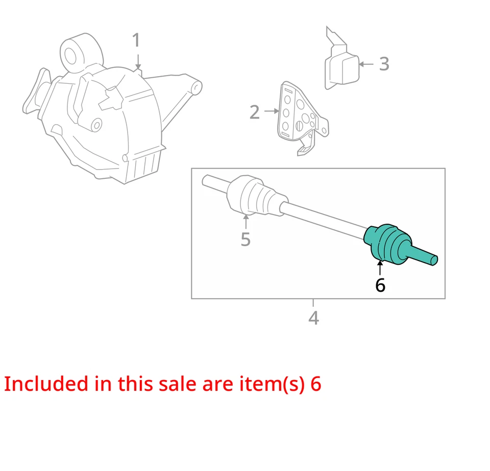 2006-2010 SATURN PONTIAC SKY SOLSTICE BOOT KIT RR WHL DRV SHF IN 19149073 NEW - Image 2 of 3