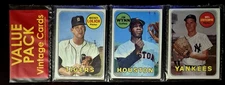 1969 Baseball Rack Pack 15 Topps Cards. MICKEY LOLICH. JIM WYNN. MEL STOTTLEMYRE