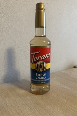 Torani French Vanilla Syrup 750mL 25.4 Fl oz. 1.6 Pints Exp. 6/9/2027