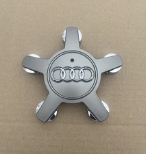 2015 09-16 AUDI A4 A5 S4 S5 Q5 Wheel Rim Center Hub Cap Emblem Original Gray OEM