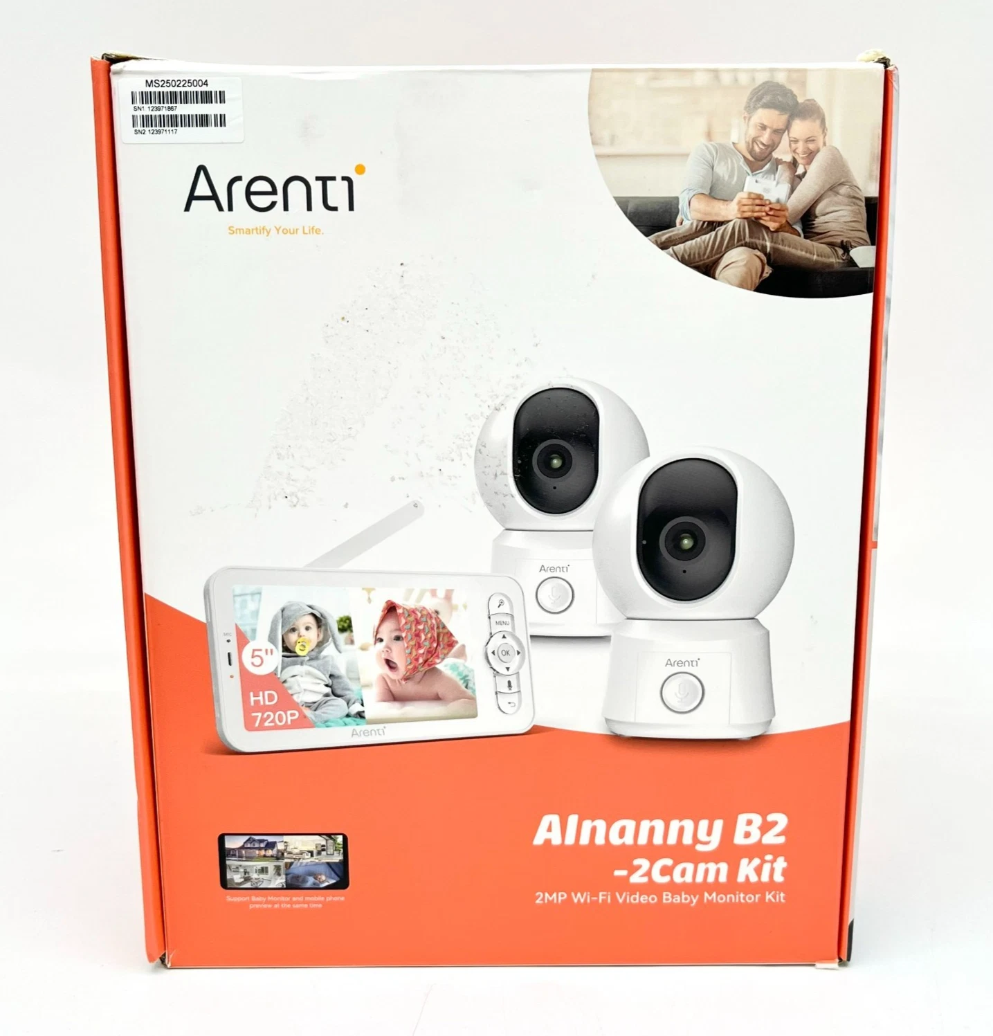 Arenti AInanny B2: 2 Megapixels WiFi Video Baby Monitor Kit - 2 Cameras