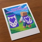 Minecraft - Purple Heart Cape Twitch Cape - Java & Bedrock | PC XBOX PSN Switch